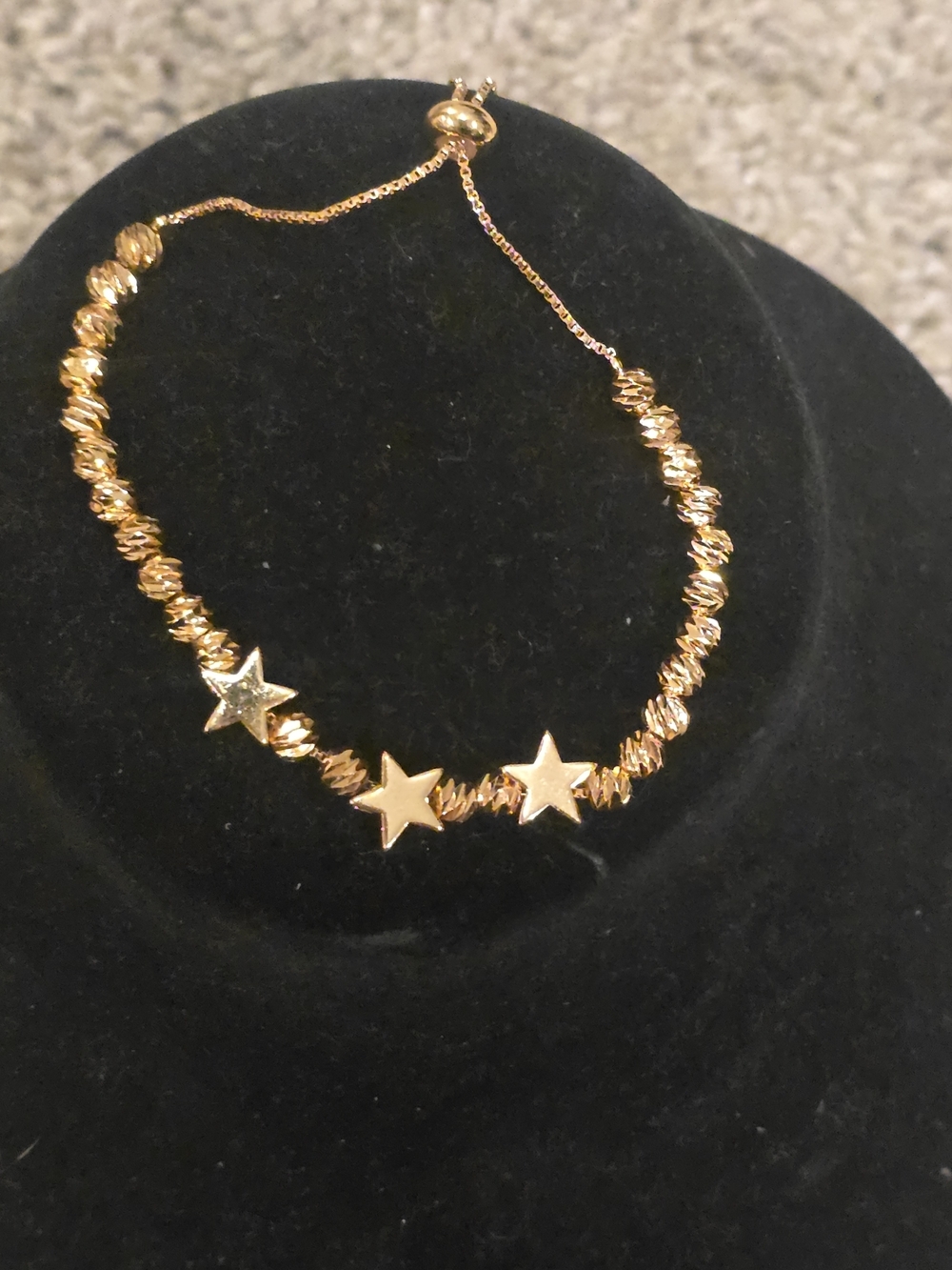 22kgp Gold Star Bead Bracelet - Women Jewelry